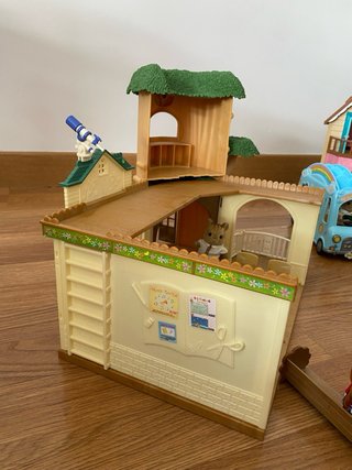 Casas, escuela y bus Sylvanian Families