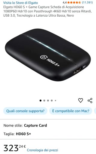 ELGATO HD60 S+ scheda acquisizione video