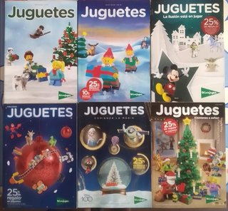 Lote 7 catálogos juguetes El Corte Inglés