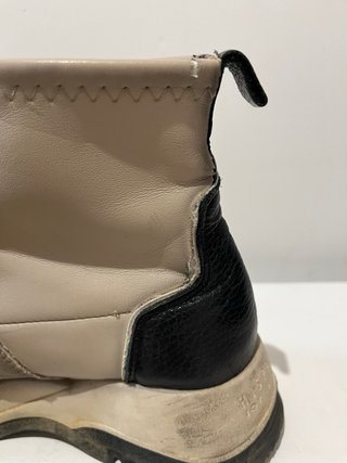 Botines Hispanitas Beige y Negro