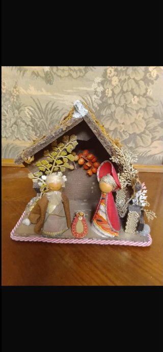 Presepe vintage artigianale