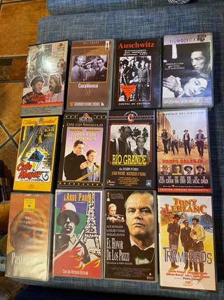 Pack 12 VHS Clásicos Cine Español e Internacional
