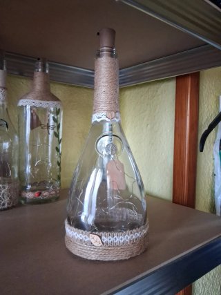 Botella Decorativa con Luces LED