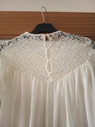 Blusa Trafaluc Branca com Renda