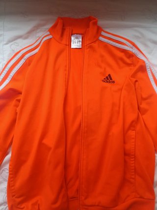 Sudadera Adidas original naranja fosforito