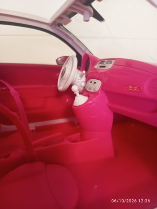 Coche Barbie Fiat 500 Descapotable
