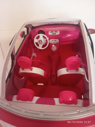 Coche Barbie Fiat 500 Descapotable