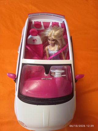 Coche Barbie Fiat 500 Descapotable