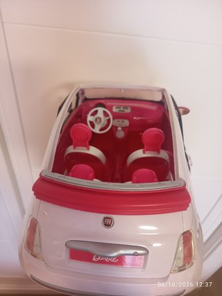 Coche Barbie Fiat 500 Descapotable
