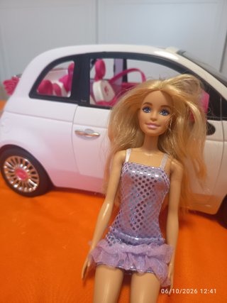 Coche Barbie Fiat 500 Descapotable