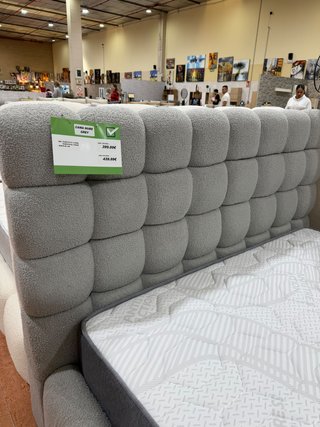 Cama Canapé Estilo Nube Gris