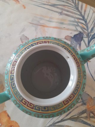 Tetera vintage porcelana china Jingdezhen años 70