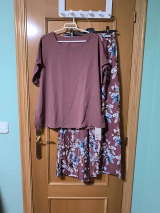Conjunto de dos piezas estampado