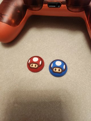 Controller PS4 Rosso Trasparente + Gommini