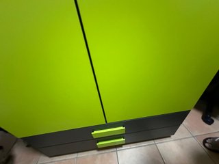 Dormitorio Juvenil Gris y Verde URGE VENTA