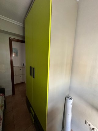Dormitorio Juvenil Gris y Verde URGE VENTA