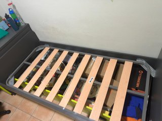 Dormitorio Juvenil Gris y Verde URGE VENTA