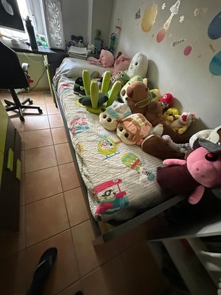 Dormitorio Juvenil Gris y Verde URGE VENTA