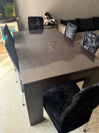 Mesa de Comedor Rectangular de Madera