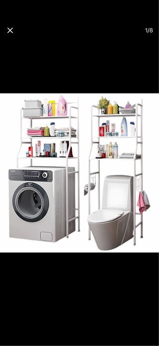 Estantería de Baño o Lavandería Blanca