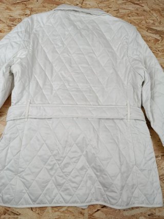 Chaqueta Burberry Blanca Acolchada