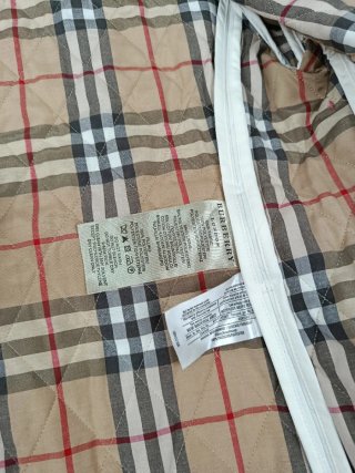 Chaqueta Burberry Blanca Acolchada