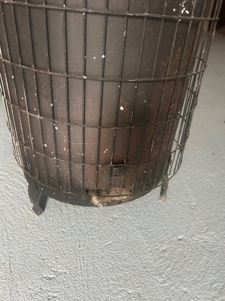 Estufa de leña antigua