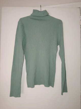 Jersey de cuello alto verde