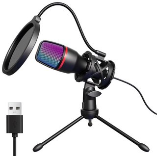 Microfono LED USB con Tripode