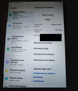 Tablet Samsung Tab A7 10.4 64GB Wifi