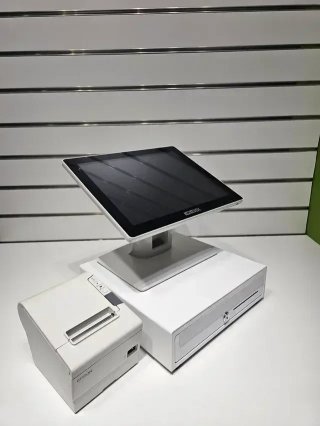 TPV Táctil y Cajón Portamonedas Blanco