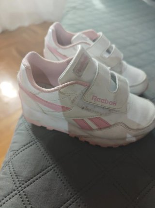 Zapatillas Reebok niña blancas y rosas talla 31,5
