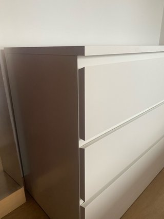 Cómoda MALM 6 cajones Ikea blanca