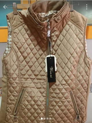 Cazadora sin mangas beige Wenni