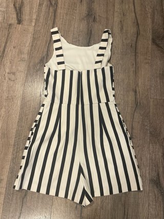 Mono falda pantalón rayas XS