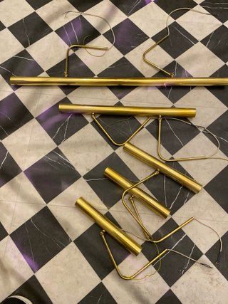 Apliques antiguos dorados para cuadros