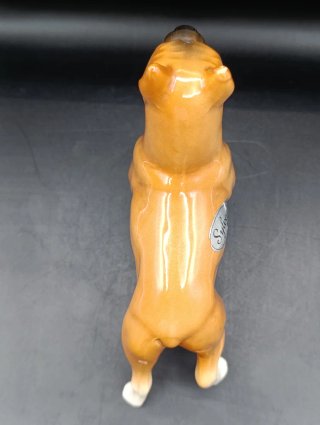 Figura Perro Boxer Porcelana Inglesa
