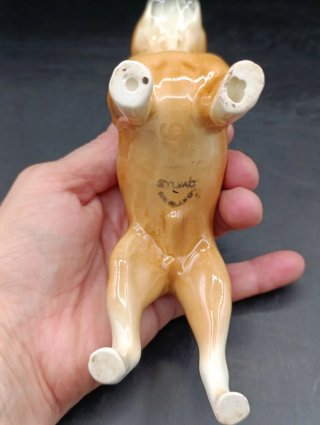 Figura Perro Boxer Porcelana Inglesa