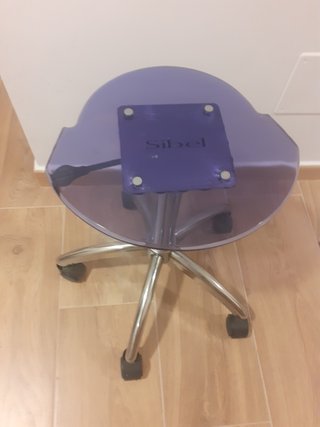 Sgabello idraulico con ruote Estetica Sibel 2