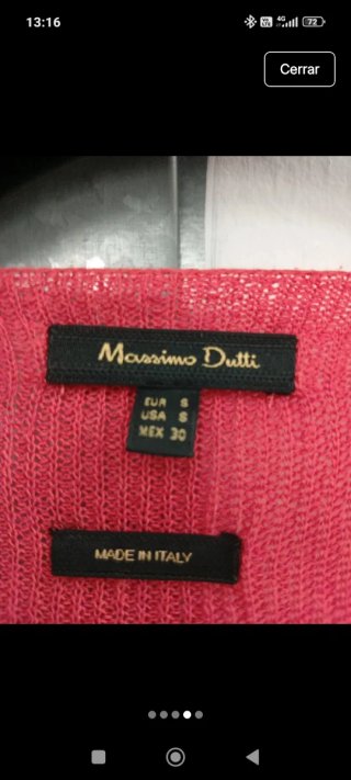 Chaqueta Massimo Dutti Roja Talla S