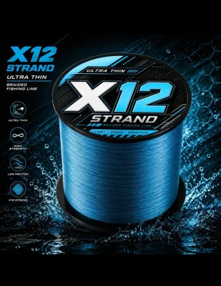 Hilo Pesca Trenzado X12 300m 0.12mm 8.2kg
