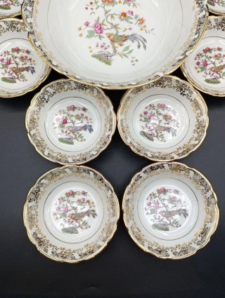 Juego de aperitivos o postre porcelana francesa