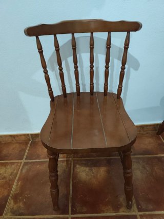 Conjunto de Sillas de comedor de madera
