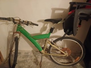 Bicicleta de Adulto con Sillita Infantil