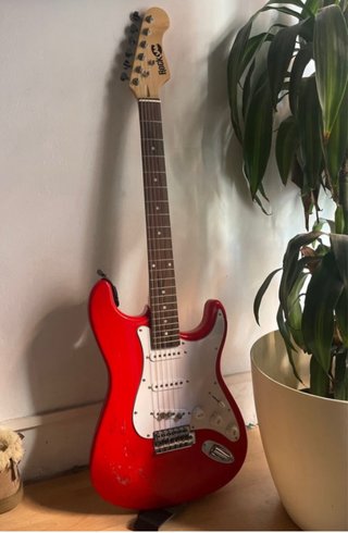Guitarra Eléctrica RockJam Roja