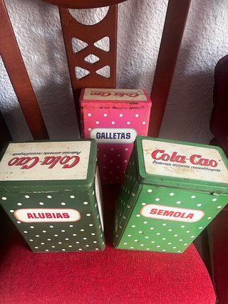 3 Latas Antiguas Cola Cao
