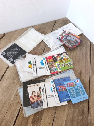 Lote Nintendo DS cajas manuales Zelda Pokemon