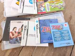 Lote Nintendo DS cajas manuales Zelda Pokemon