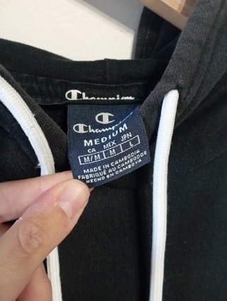 Sudadera Champion Negra Talla M