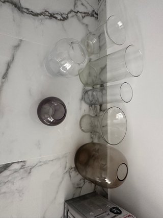 7 Jarrones de Cristal